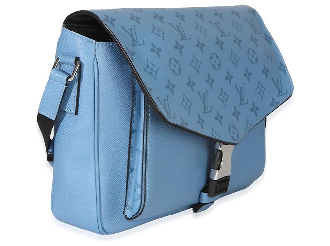 Louis Vuitton Blue Denim Taigarama Messengerama - vista 4