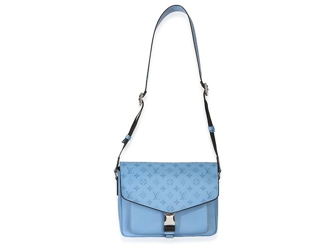 Louis Vuitton Blue Denim Taigarama Messengerama - vista 5