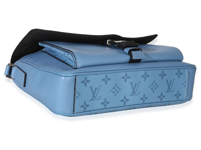 Louis Vuitton Blue Denim Taigarama Messengerama - vista 7