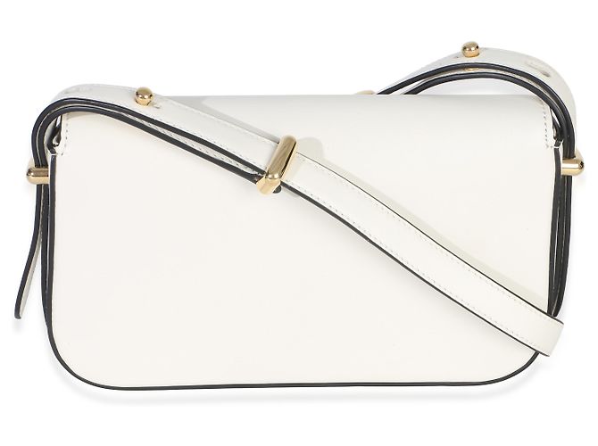 Borsa Prada in pelle liscia bianca con logo triangolo Bianco - vista 2