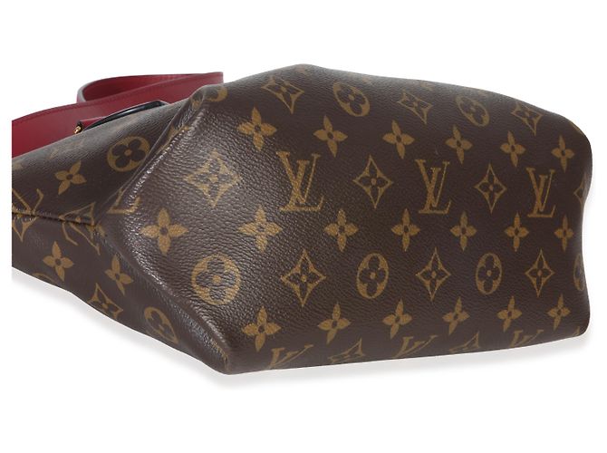 Louis Vuitton Bordeaux Monogram Canvas Flower Zipped Tote PM Marrone - vista 7