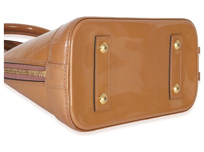 Louis Vuitton Rose Velours Monogram Vernis Alma BB Beige - vista 5