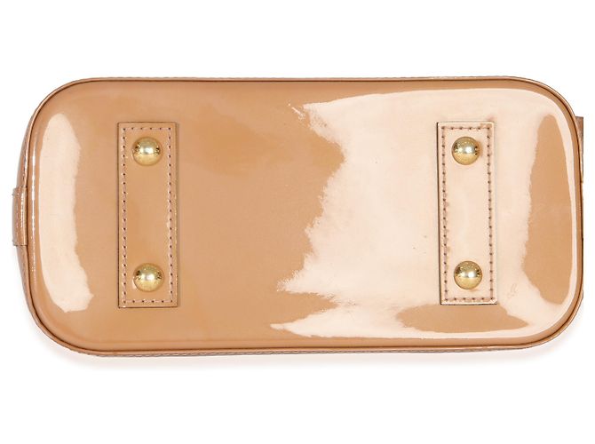 Louis Vuitton Rose Velours Monogram Vernis Alma BB Beige - vista 6