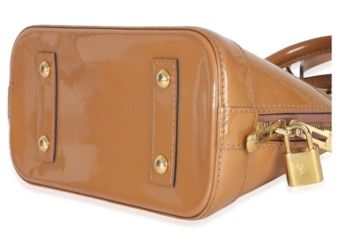 Louis Vuitton Rose Velours Monogram Vernis Alma BB Beige - vista 7