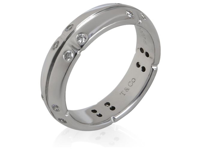 Anello Streamerica in oro bianco e diamanti Tiffany & Co. - vista 2