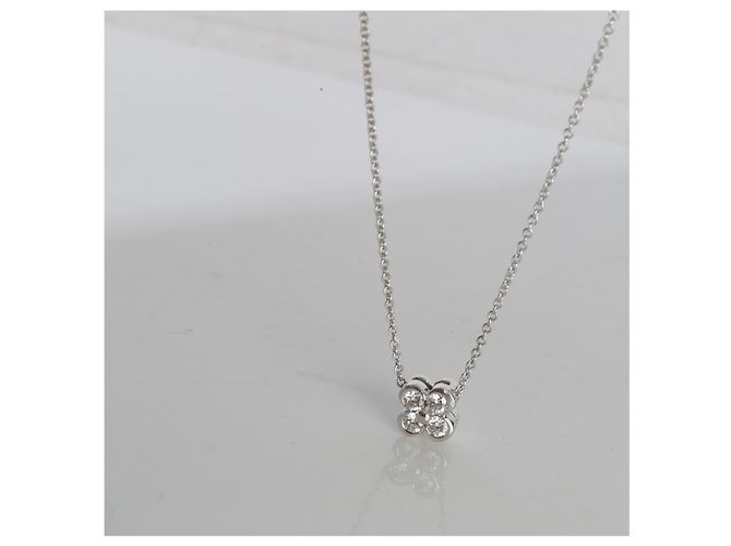 Pendente Lace in platino e diamanti Tiffany & Co. - vista 4