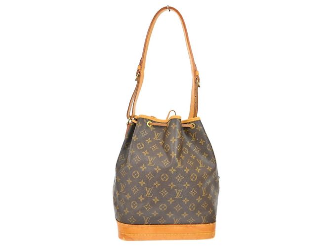 Borsa a tracolla Louis Vuitton Noe damier monogram large Marrone - vista 2