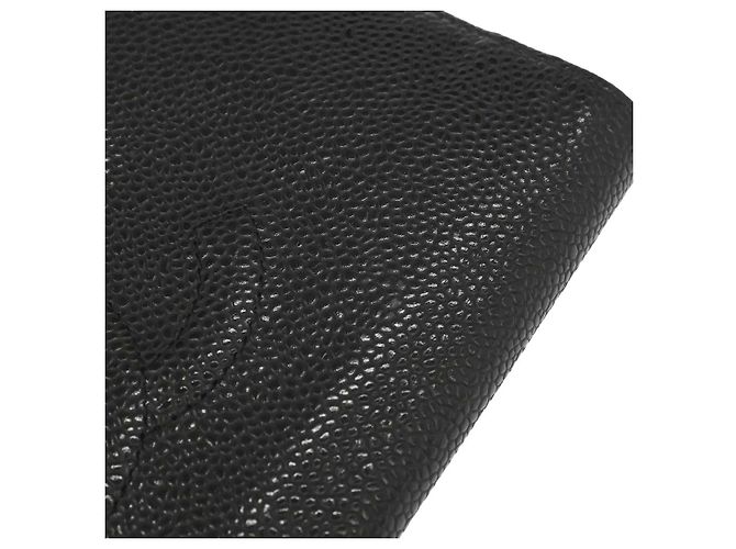 Chanel CHANEL Portafoglio lungo bifold V Stitch Chevron Rosa Chevron medium Nero - vista 4