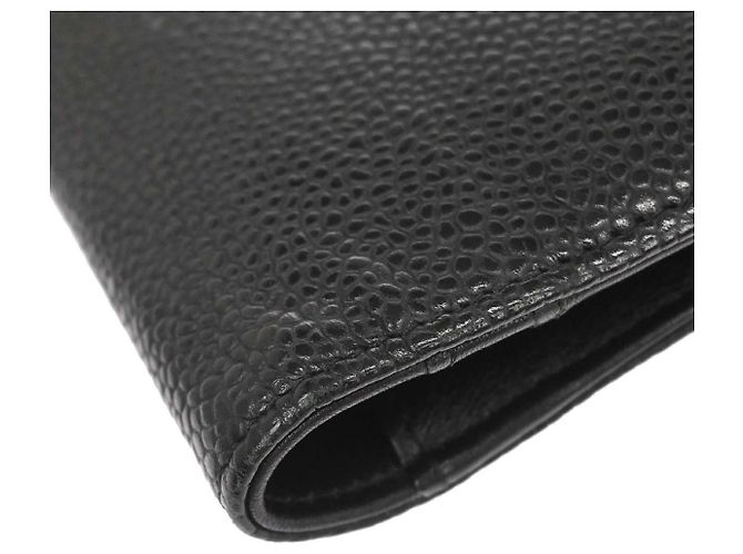 Chanel CHANEL Portafoglio lungo bifold V Stitch Chevron Rosa Chevron medium Nero - vista 5