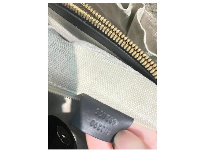 Gucci Microguccissima Borsa Tote in Pelle Nera Nero - vista 12