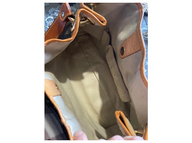 Borsa Louis Vuitton Monogram Cuir Marrone - vista 13