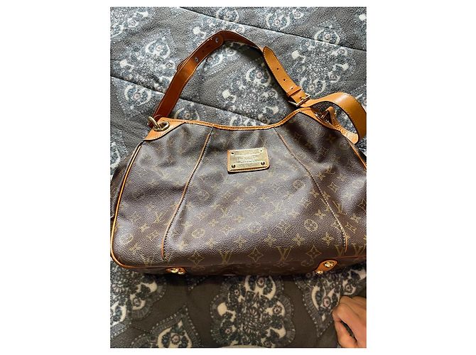 Borsa Louis Vuitton Monogram Cuir Marrone - vista 15