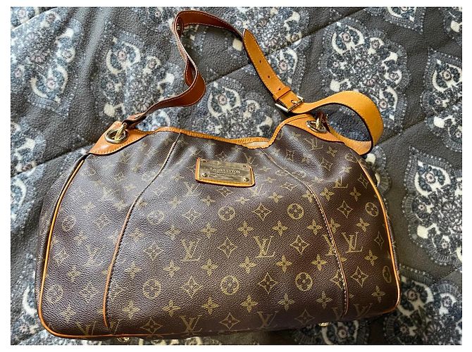 Borsa Louis Vuitton Monogram Cuir Marrone - vista 4