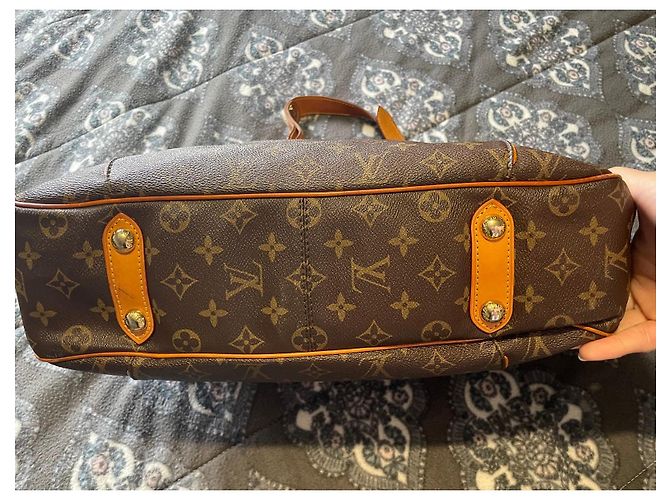 Borsa Louis Vuitton Monogram Cuir Marrone - vista 5