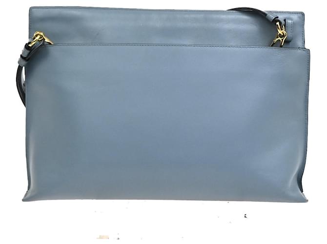 Loewe T Messenger Leather Large Blu - vista 2
