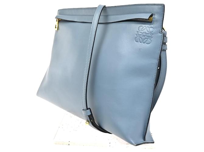 Loewe T Messenger Leather Large Blu - vista 3