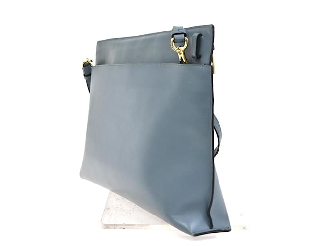 Loewe T Messenger Leather Large Blu - vista 4