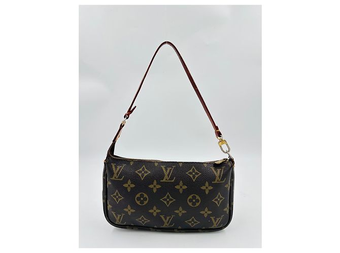 Louis Vuitton Pochette Accessori Monogram Canvas Marrone - vista 3