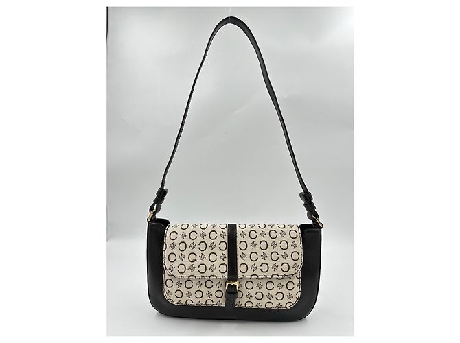 Céline Borsa a tracolla Celine in tela rivestita e pelle marrone Beige - vista 2