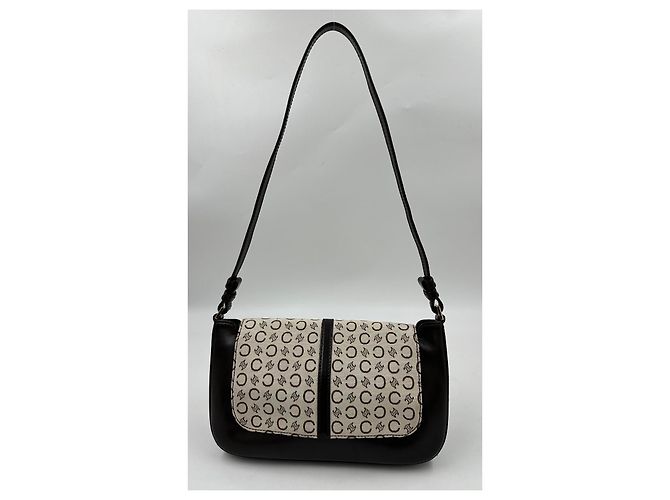 Céline Borsa a tracolla Celine in tela rivestita e pelle marrone Beige - vista 7