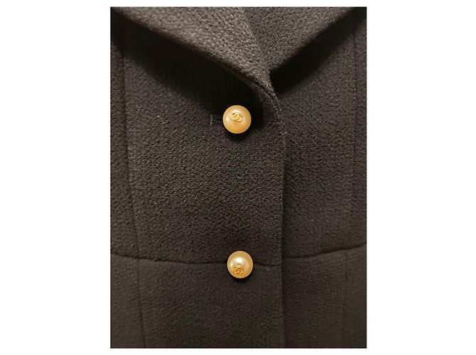 Timeless Blazer blu navy Chanel con bottoni di perle FW1997 - vista 3