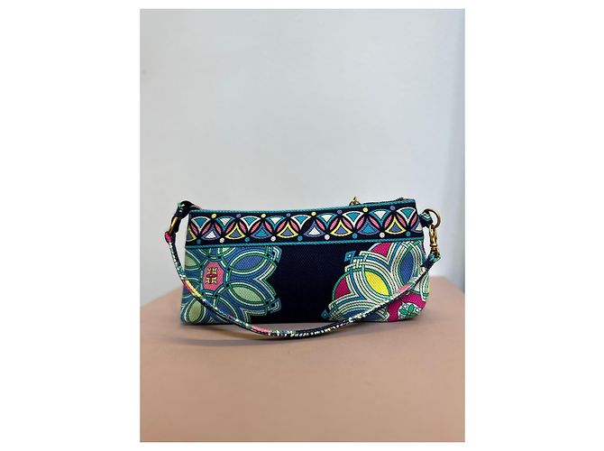 Emilio Pucci Pochette Y2K in tela stampata Rosa Multicolore Blu scuro - vista 2