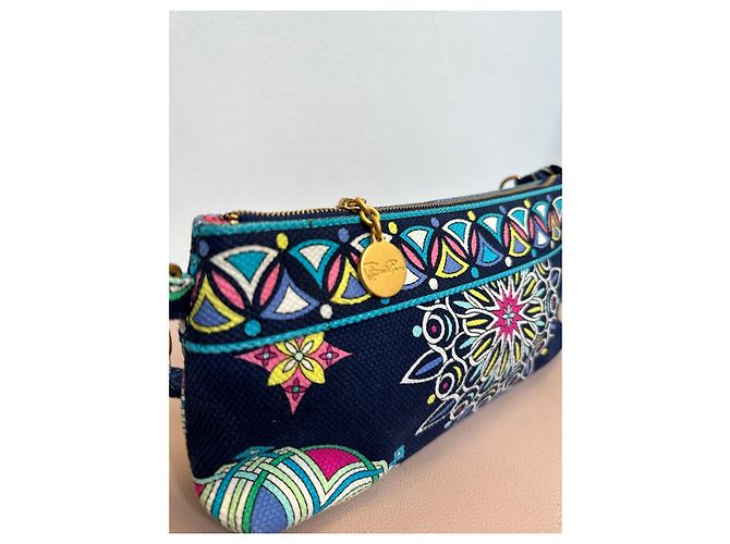 Emilio Pucci Pochette Y2K in tela stampata Rosa Multicolore Blu scuro - vista 3