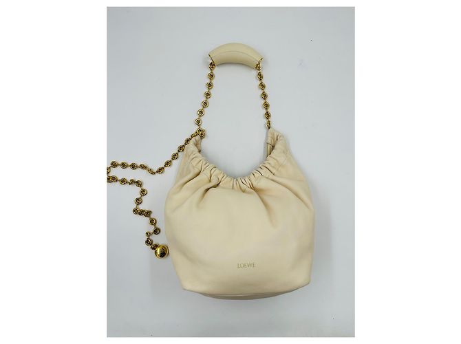 Borsa a mano Loewe Squeeze in pelle Crudo - vista 2
