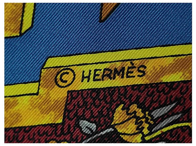 Hermès Hermes Carré 90 Seta multicolore 90 x 90 - vista 3