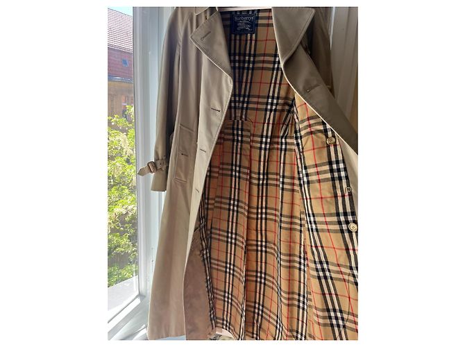 Gabardina Burberry Waterloo Beige - vista 3