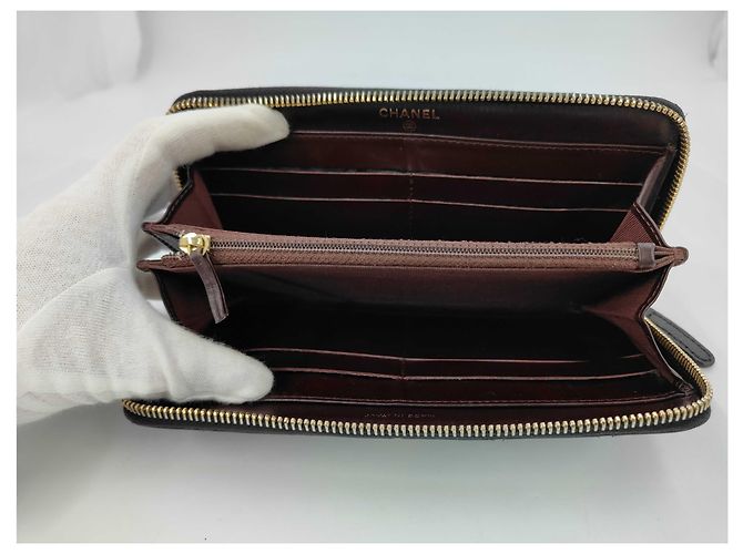 Chanel Matelasse Wallet Zippy CC medium Black - view 7