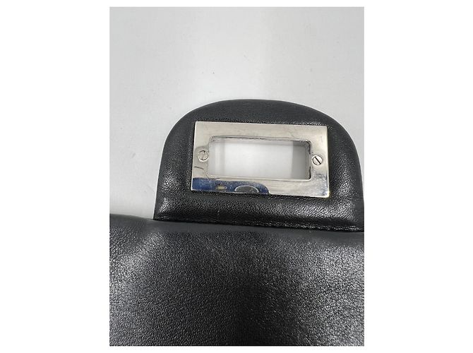 Chanel 2.55 Rue Cambon Borsa con Patta in Pelle Nera Nero - view 13
