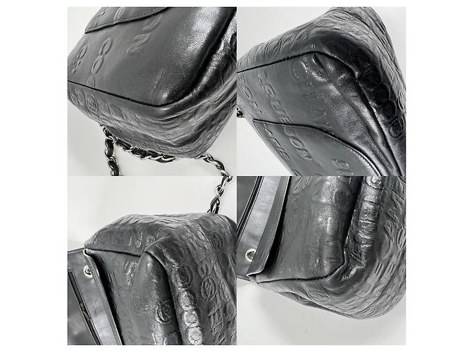 Chanel 2.55 Rue Cambon Borsa con Patta in Pelle Nera Nero - view 16