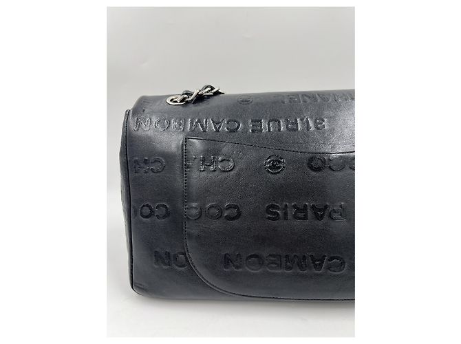 Chanel 2.55 Rue Cambon Borsa con Patta in Pelle Nera Nero - view 8