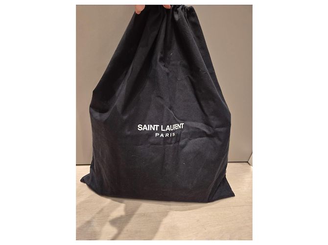 Borsa Tote Saint Laurent in pelle nera con frange Nero - vista 11