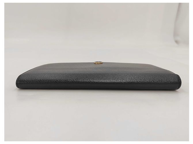 Portafoglio lungo in pelle con logo CC e zip Chanel Nero - vista 3
