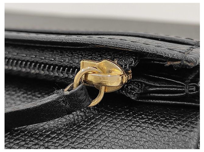 Portafoglio lungo in pelle con logo CC e zip Chanel Nero - vista 7