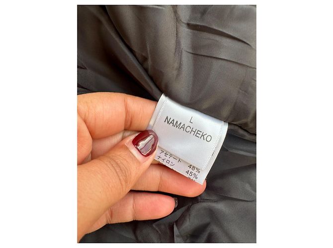 Chaqueta Bomber Asimétrica Namacheko Negra Negro - vista 13