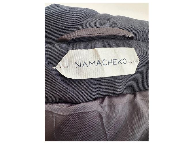 Chaqueta Bomber Asimétrica Namacheko Negra Negro - vista 16