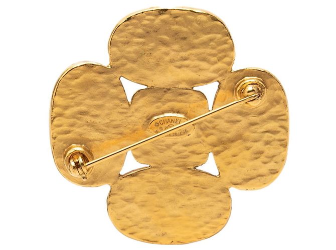 Spilla Vintage Chanel Coco Mark D'oro - vista 2