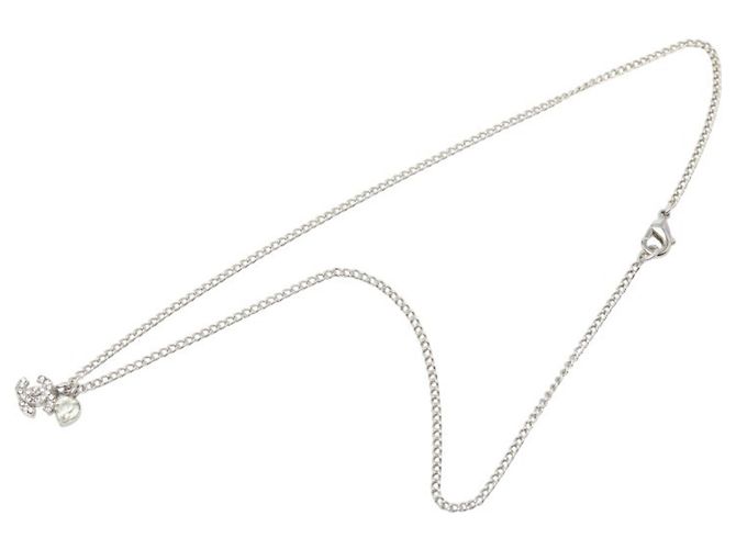 Timeless Collana con pendente Chanel Coco Mark Heart Argento - vista 4