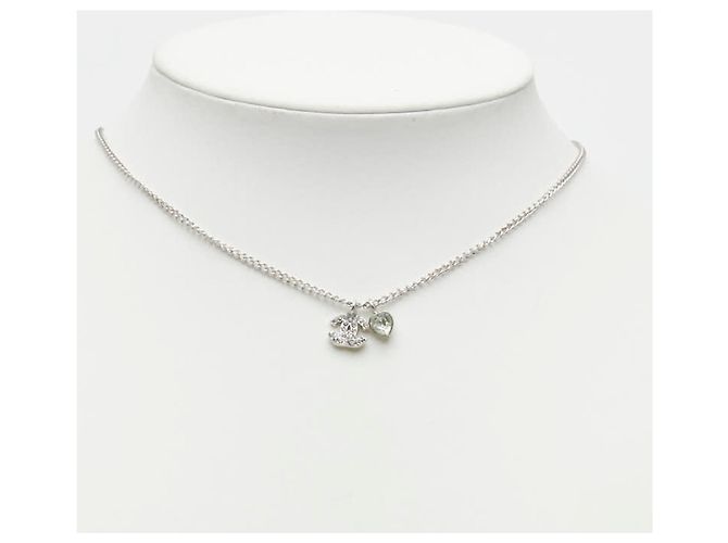Timeless Collana con pendente Chanel Coco Mark Heart Argento - vista 6