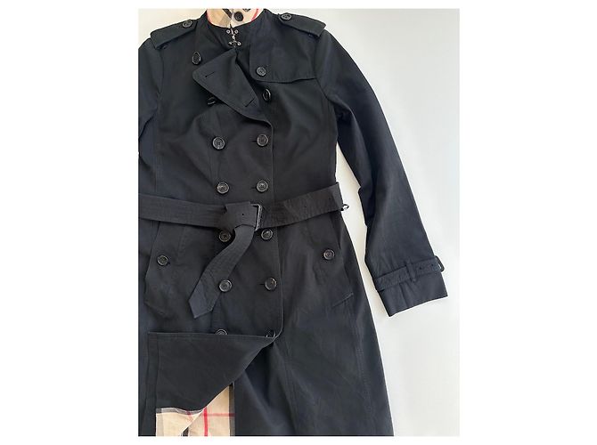 Gabardina Burberry The Sandringham Negro - vista 11