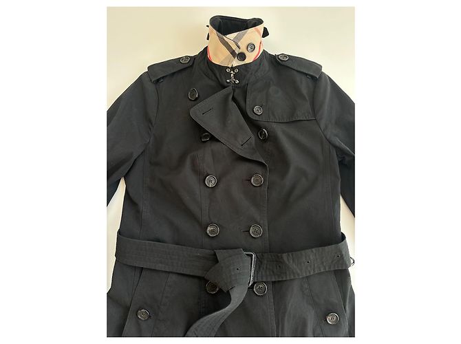 Gabardina Burberry The Sandringham Negro - vista 12