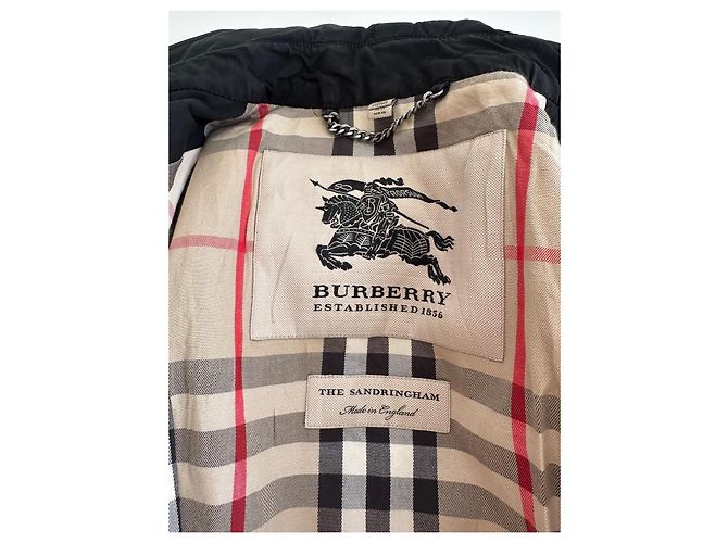 Gabardina Burberry The Sandringham Negro - vista 18