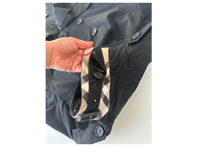 Gabardina Burberry The Sandringham Negro - vista 8