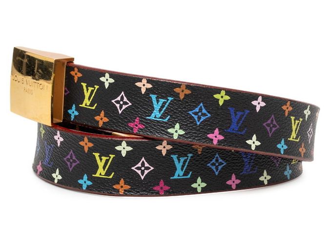 Cintura Louis Vuitton Monogram Multicolor Nero Multicolore - vista 2