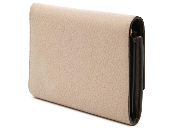 Cartera Louis Vuitton Capucines Compact Beige - vista 2
