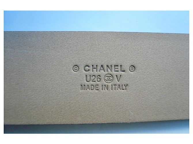 Chanel Glattleder Gürtel mit Logo-Schnalle, 95 cm Schwarz - Ansicht 4