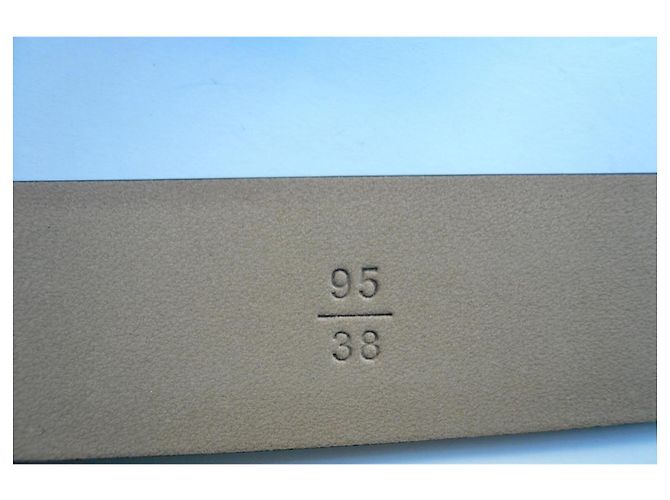 Chanel Glattleder Gürtel mit Logo-Schnalle, 95 cm Schwarz - Ansicht 5